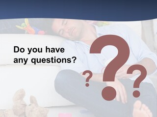 Mom Exhausted Toys PowerPoint Template