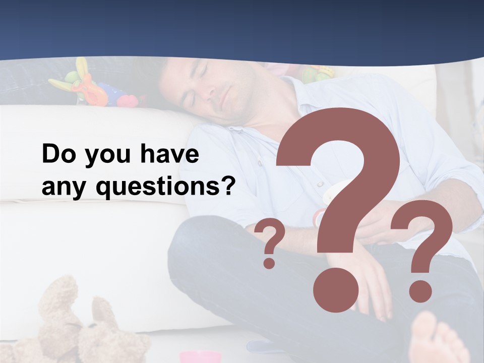 Mom Exhausted Toys PowerPoint Template