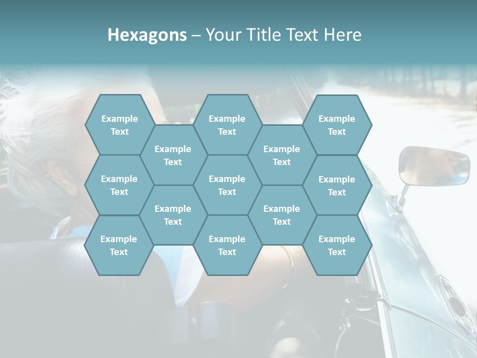 Lifestyle Mature Sports Car PowerPoint Template