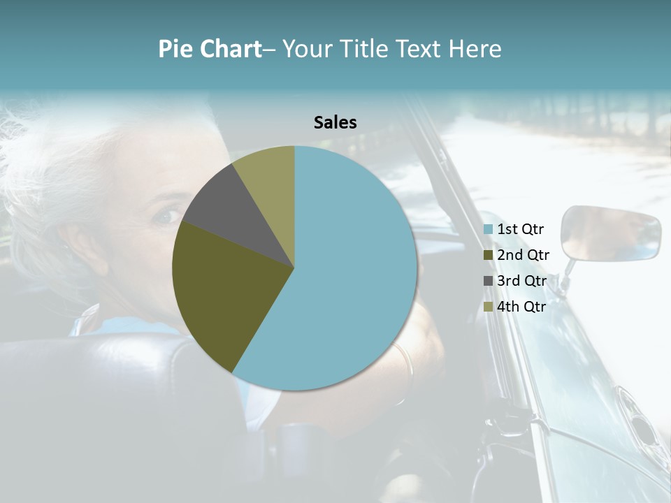 Lifestyle Mature Sports Car PowerPoint Template