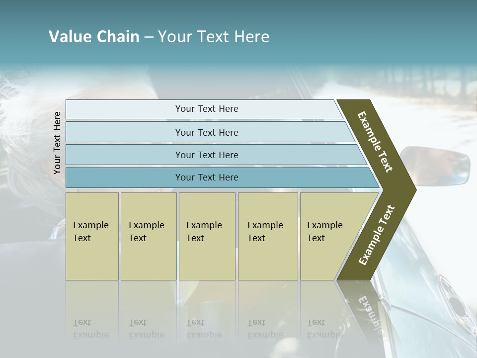 Lifestyle Mature Sports Car PowerPoint Template