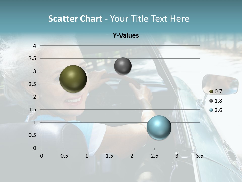 Lifestyle Mature Sports Car PowerPoint Template