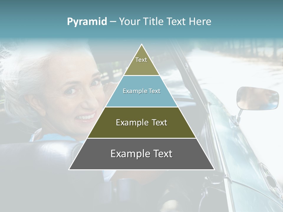 Lifestyle Mature Sports Car PowerPoint Template