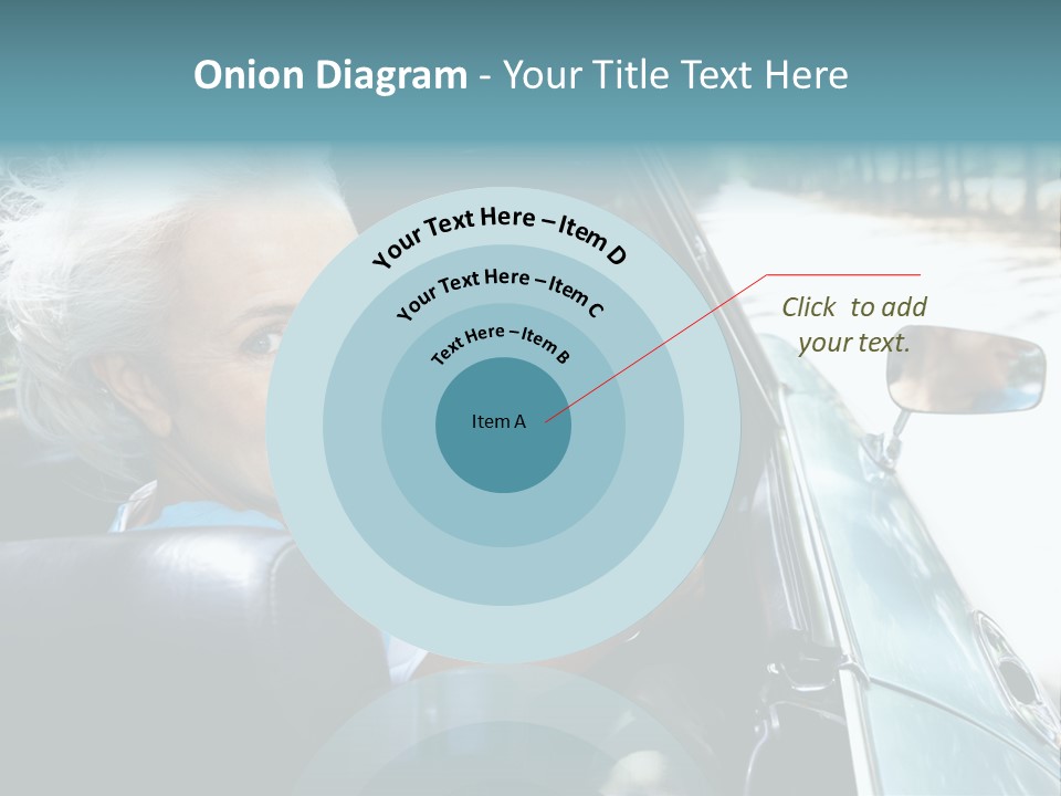 Lifestyle Mature Sports Car PowerPoint Template