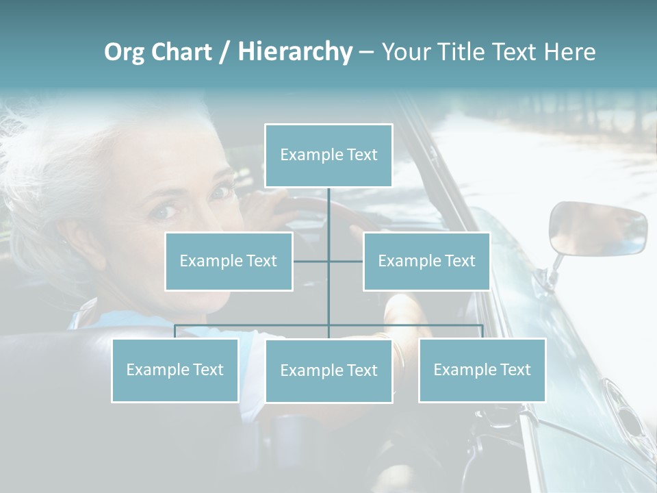 Lifestyle Mature Sports Car PowerPoint Template