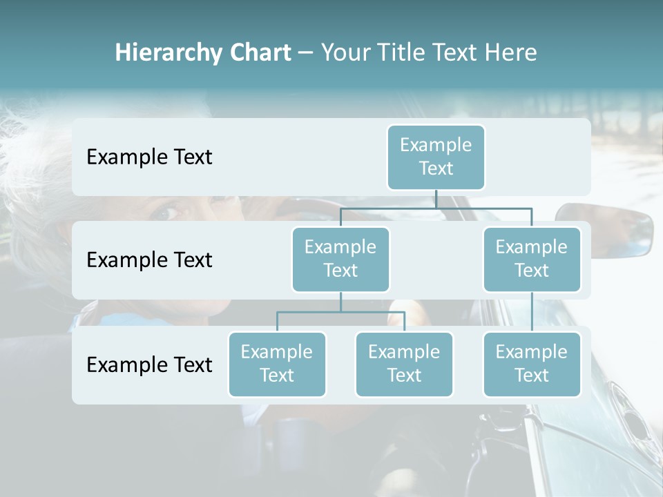 Lifestyle Mature Sports Car PowerPoint Template