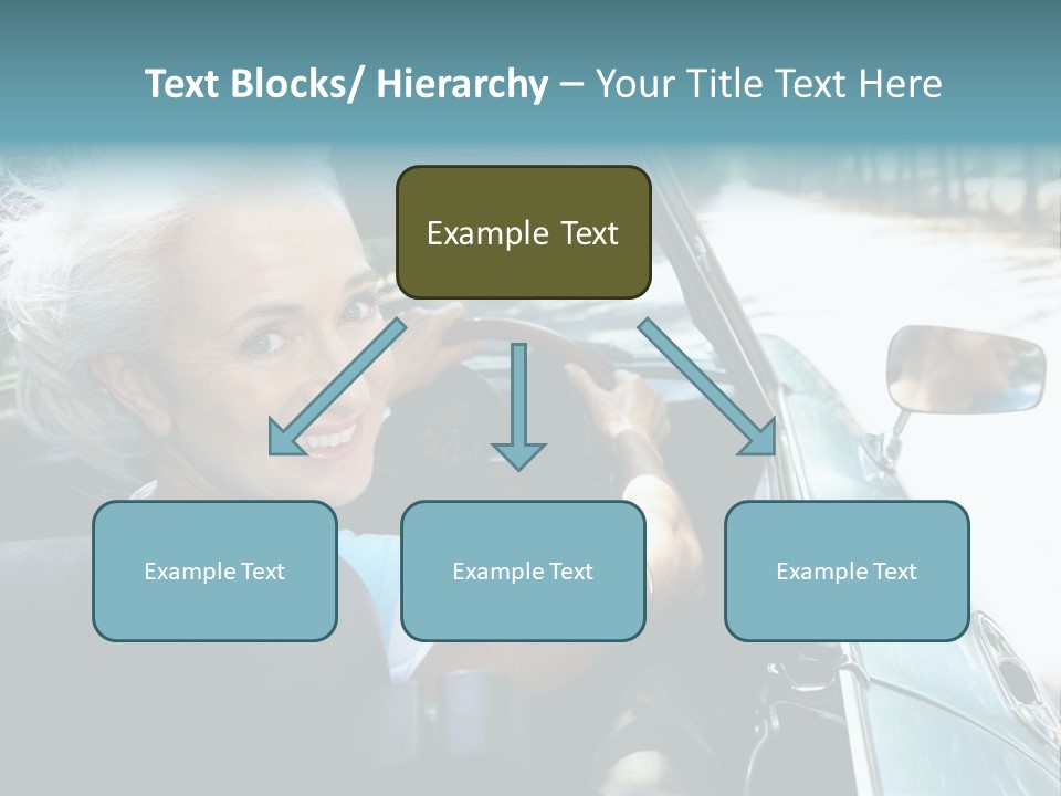 Lifestyle Mature Sports Car PowerPoint Template