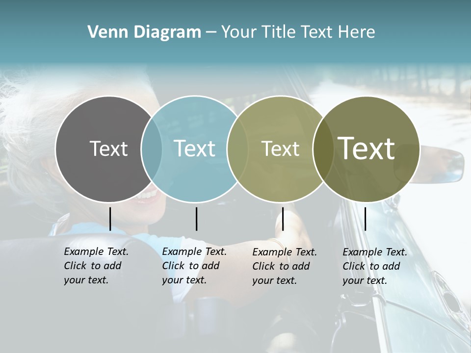 Lifestyle Mature Sports Car PowerPoint Template