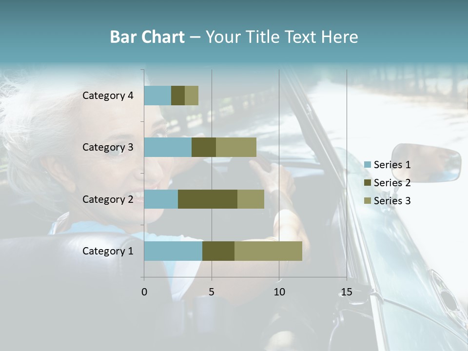 Lifestyle Mature Sports Car PowerPoint Template