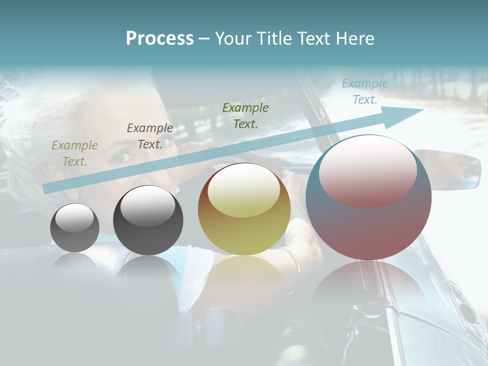 Lifestyle Mature Sports Car PowerPoint Template