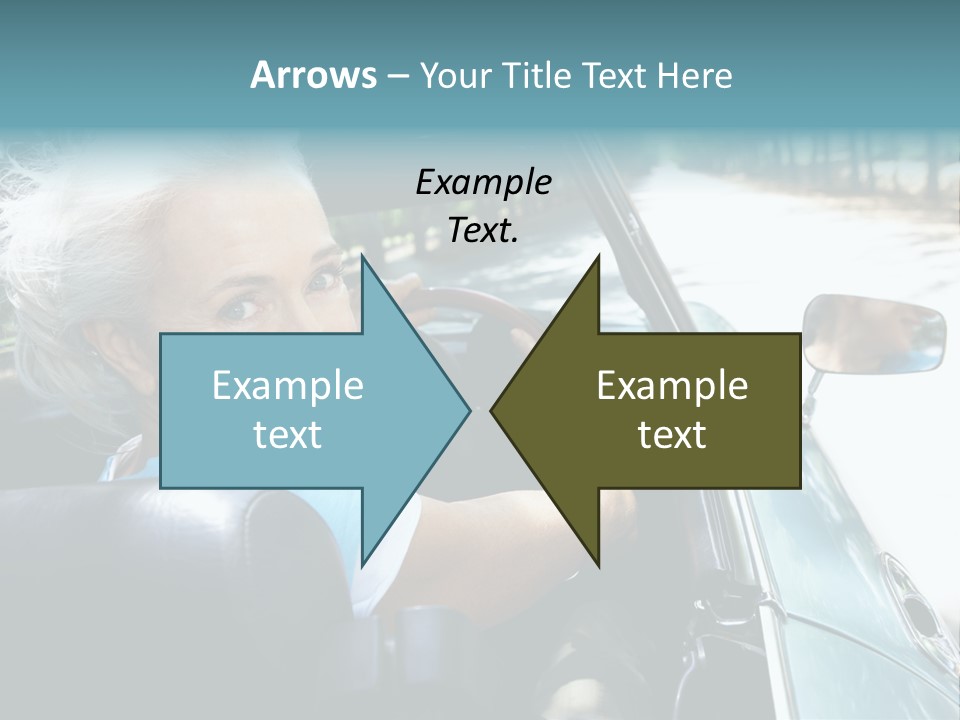 Lifestyle Mature Sports Car PowerPoint Template