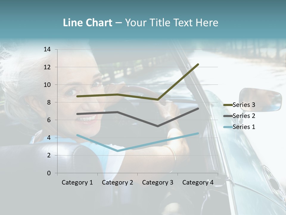 Lifestyle Mature Sports Car PowerPoint Template