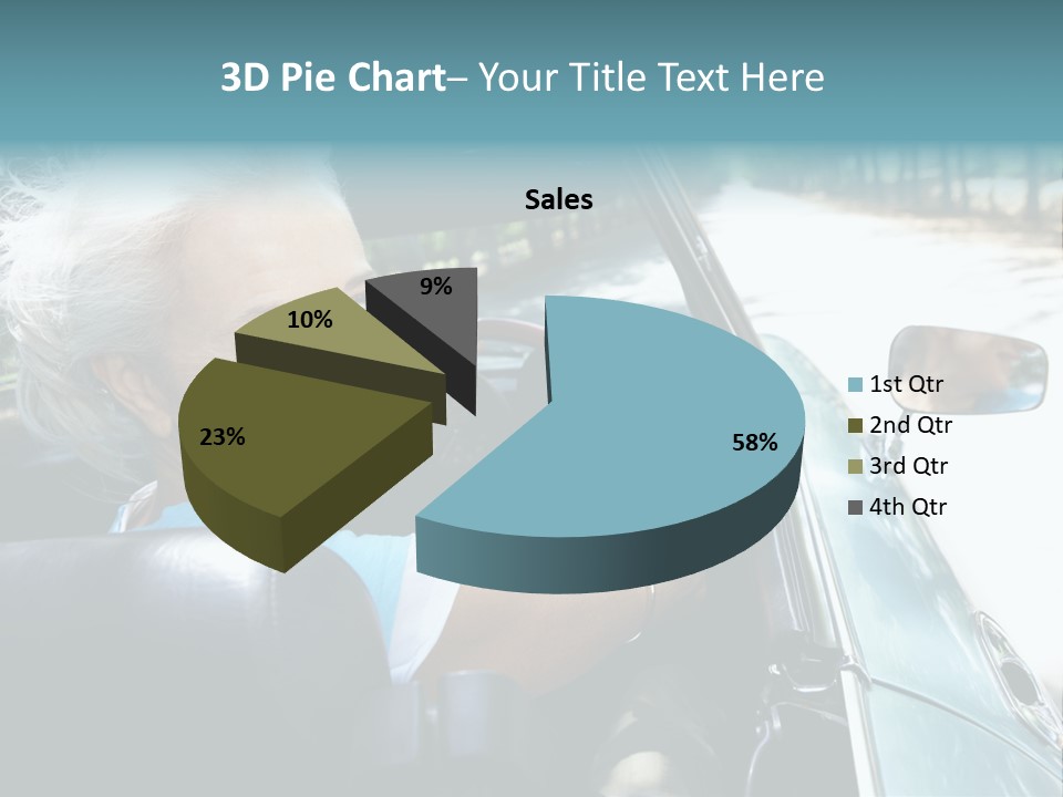 Lifestyle Mature Sports Car PowerPoint Template