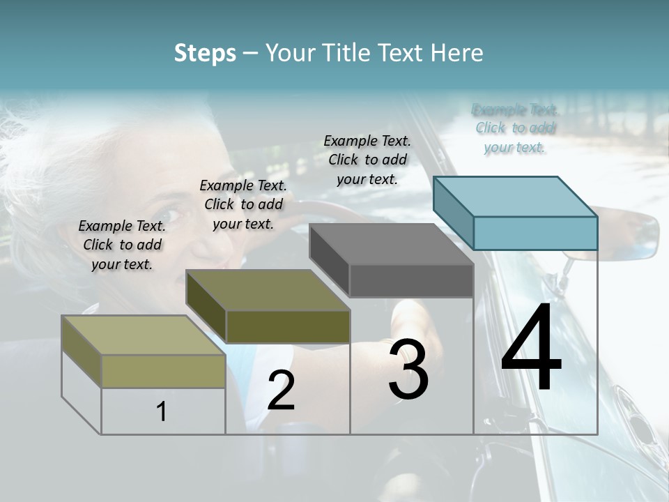 Lifestyle Mature Sports Car PowerPoint Template