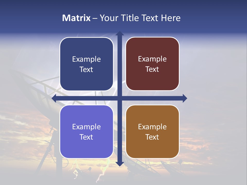 Antenna Waves Network PowerPoint Template