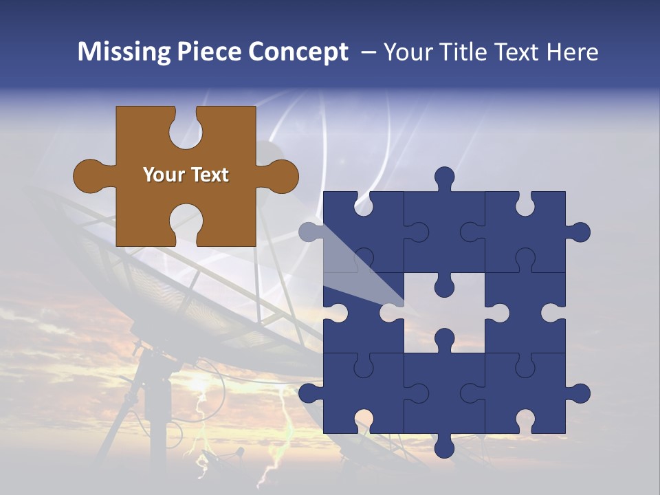 Antenna Waves Network PowerPoint Template