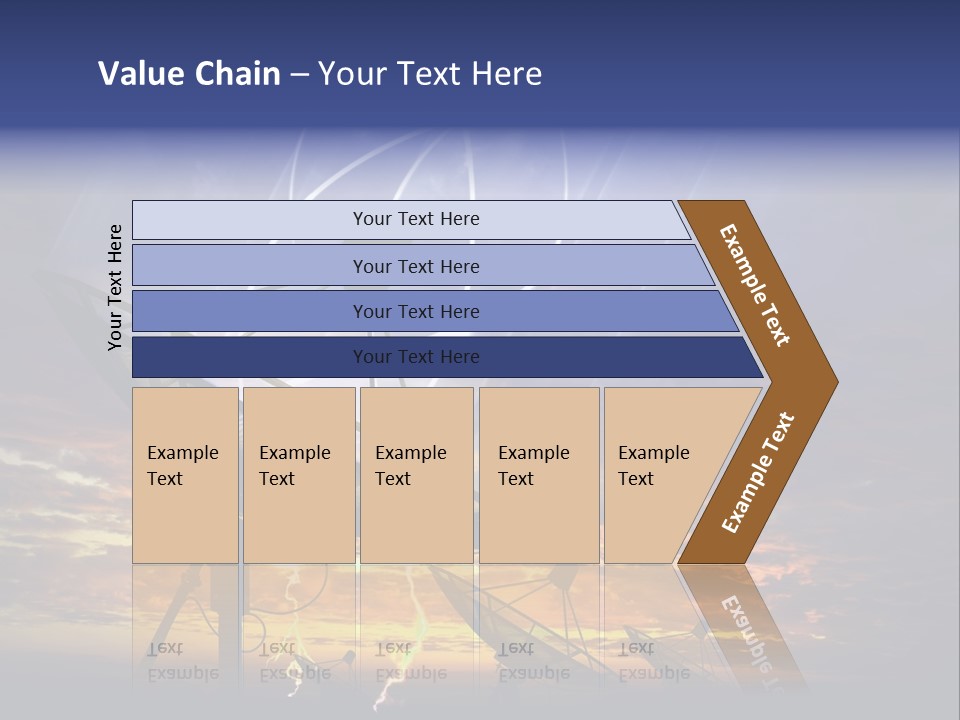 Antenna Waves Network PowerPoint Template