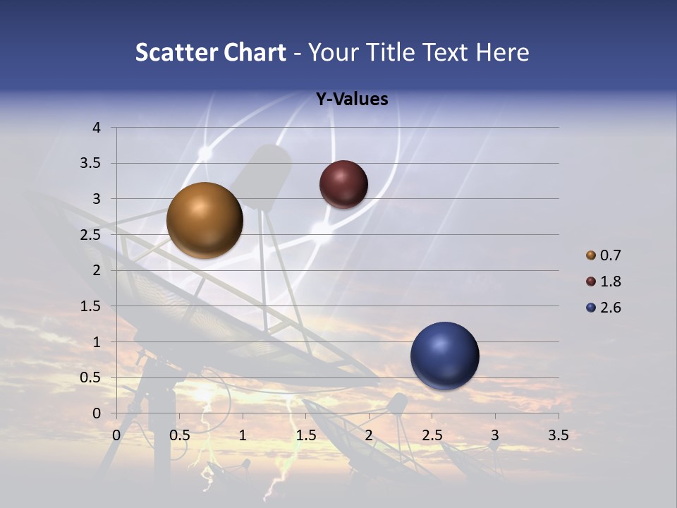 Antenna Waves Network PowerPoint Template