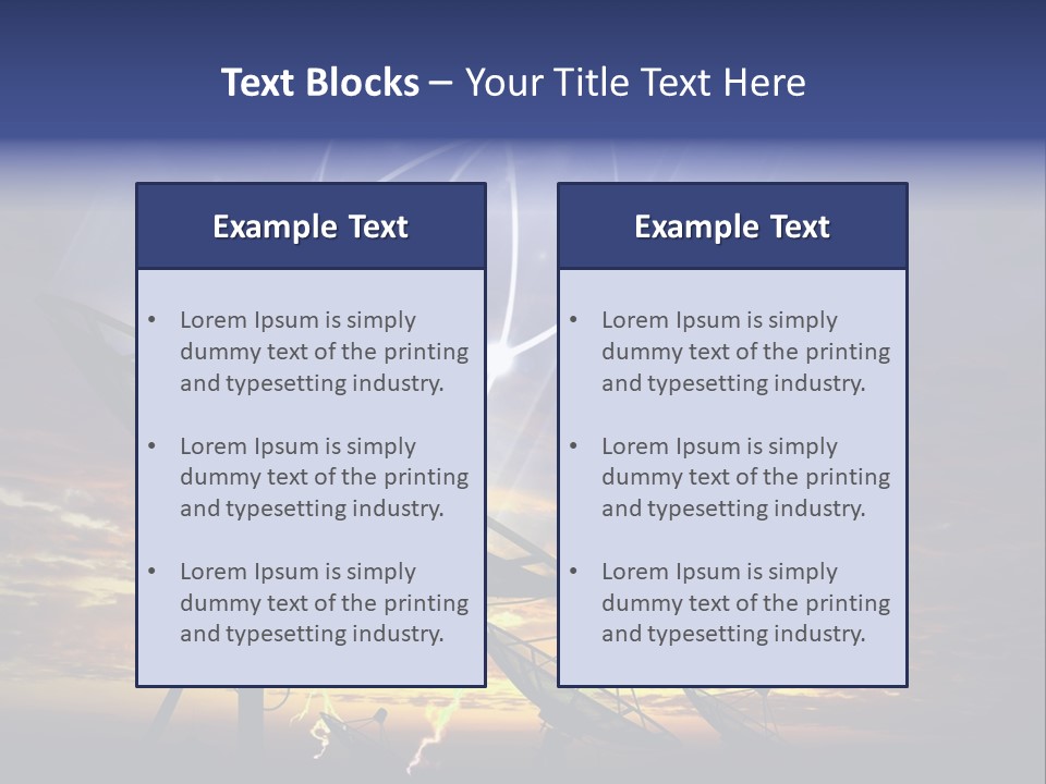 Antenna Waves Network PowerPoint Template