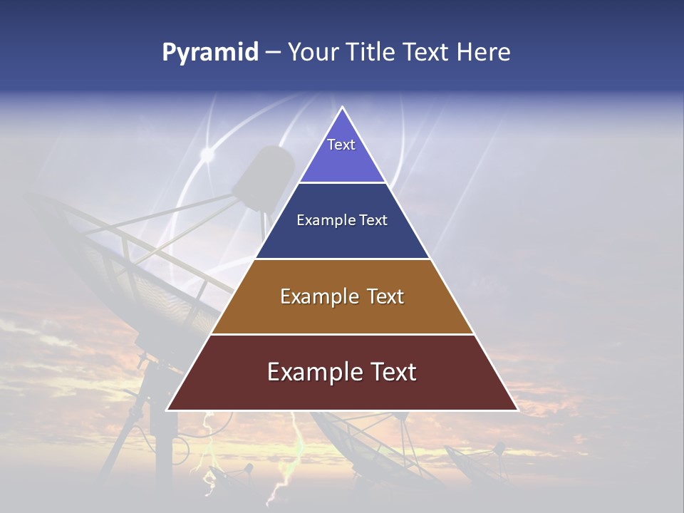 Antenna Waves Network PowerPoint Template