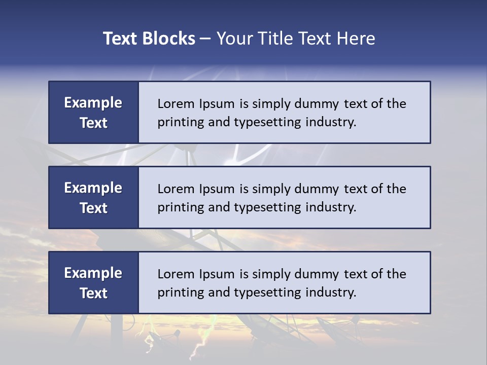 Antenna Waves Network PowerPoint Template