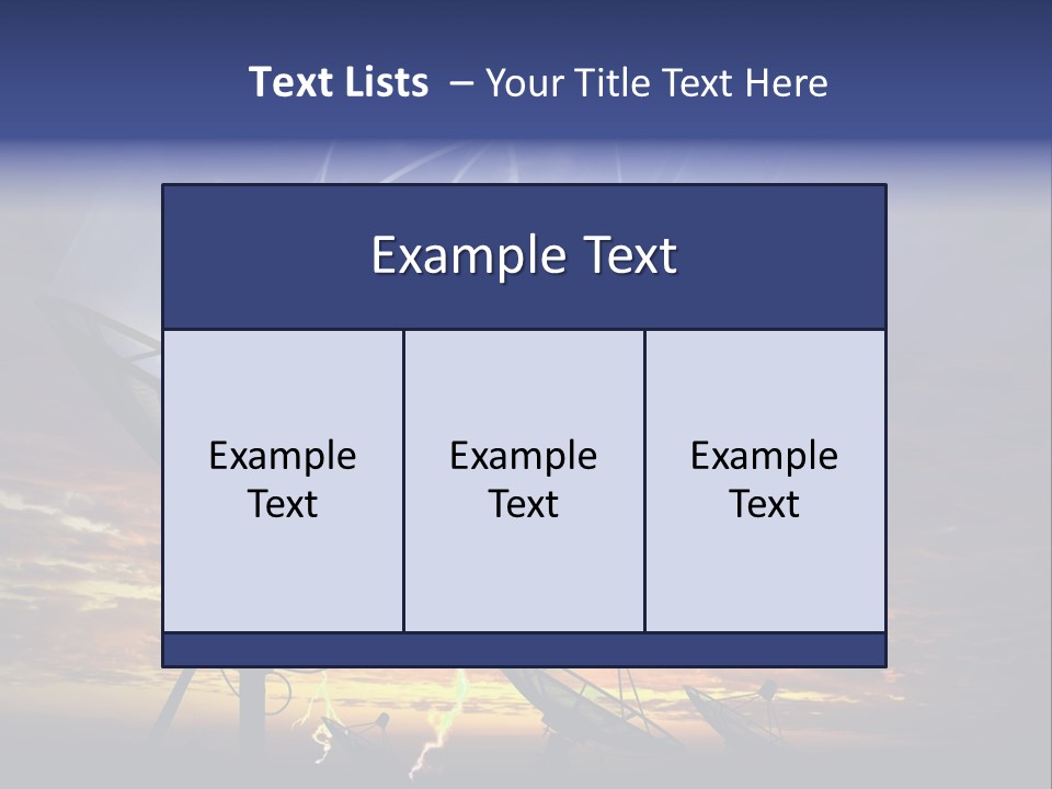 Antenna Waves Network PowerPoint Template