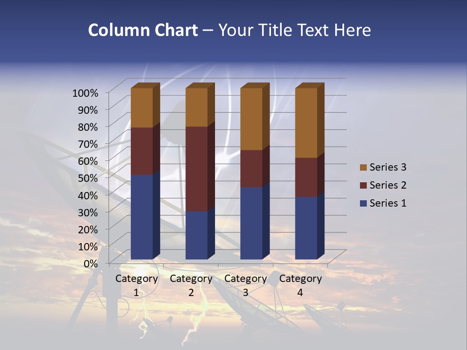 Antenna Waves Network PowerPoint Template