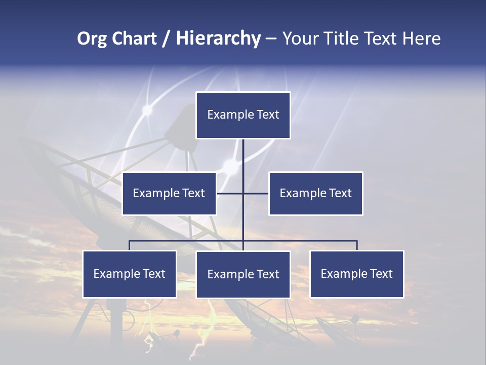 Antenna Waves Network PowerPoint Template