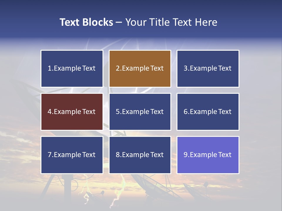Antenna Waves Network PowerPoint Template