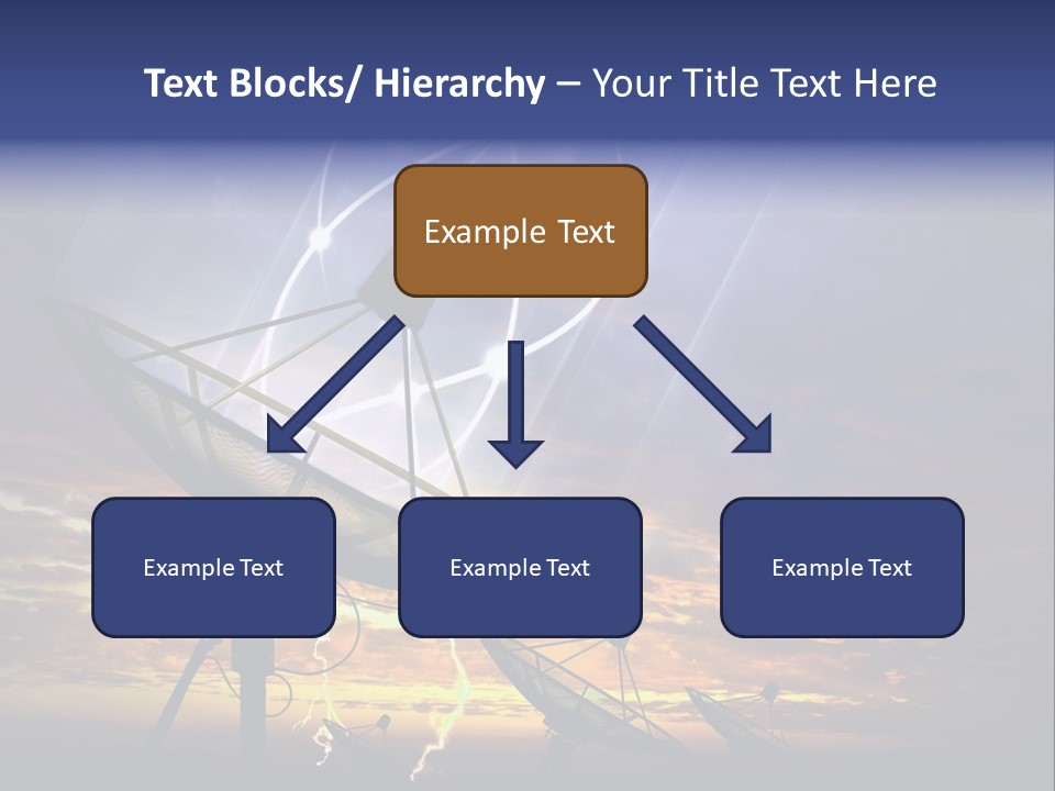Antenna Waves Network PowerPoint Template
