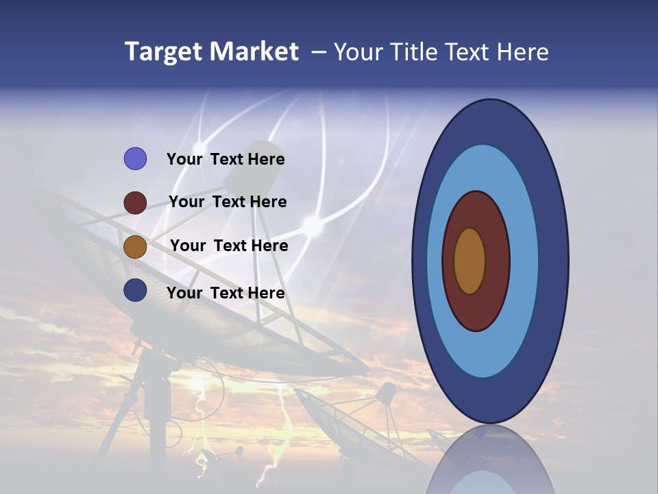 Antenna Waves Network PowerPoint Template