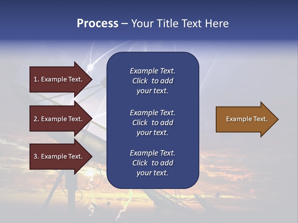 Antenna Waves Network PowerPoint Template