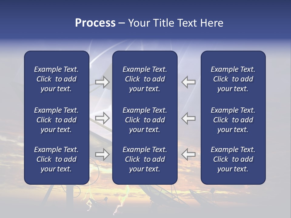 Antenna Waves Network PowerPoint Template