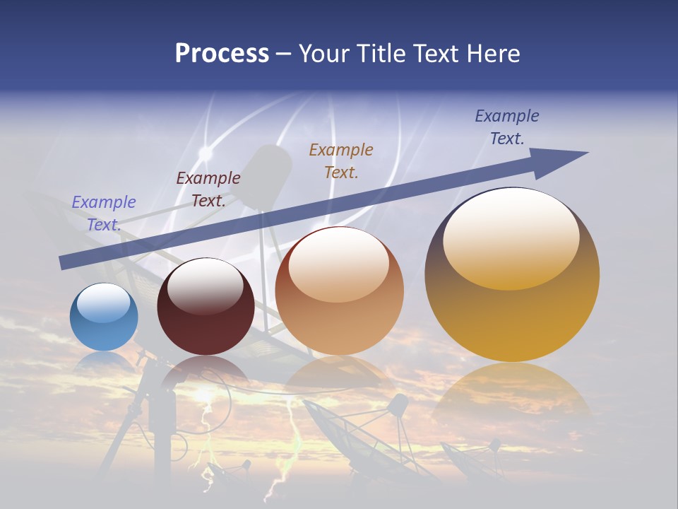 Antenna Waves Network PowerPoint Template