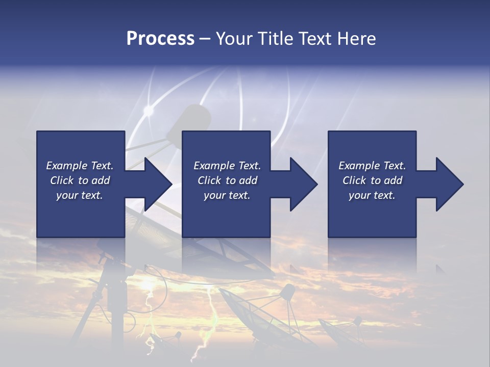Antenna Waves Network PowerPoint Template