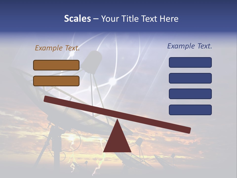 Antenna Waves Network PowerPoint Template