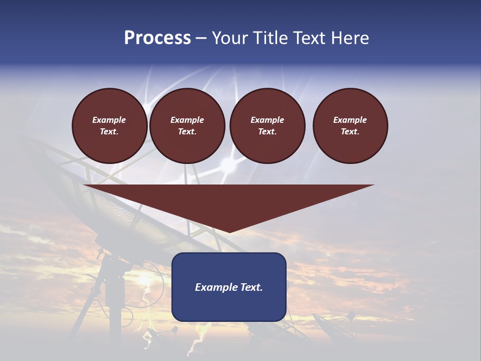 Antenna Waves Network PowerPoint Template