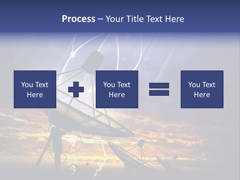Antenna Waves Network PowerPoint Template