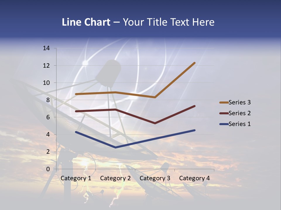Antenna Waves Network PowerPoint Template