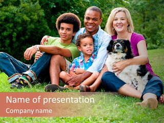 Mixed Race Parents Togetherness PowerPoint Template