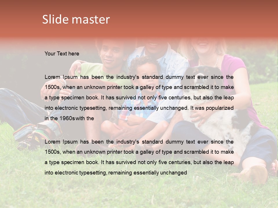 Mixed Race Parents Togetherness PowerPoint Template