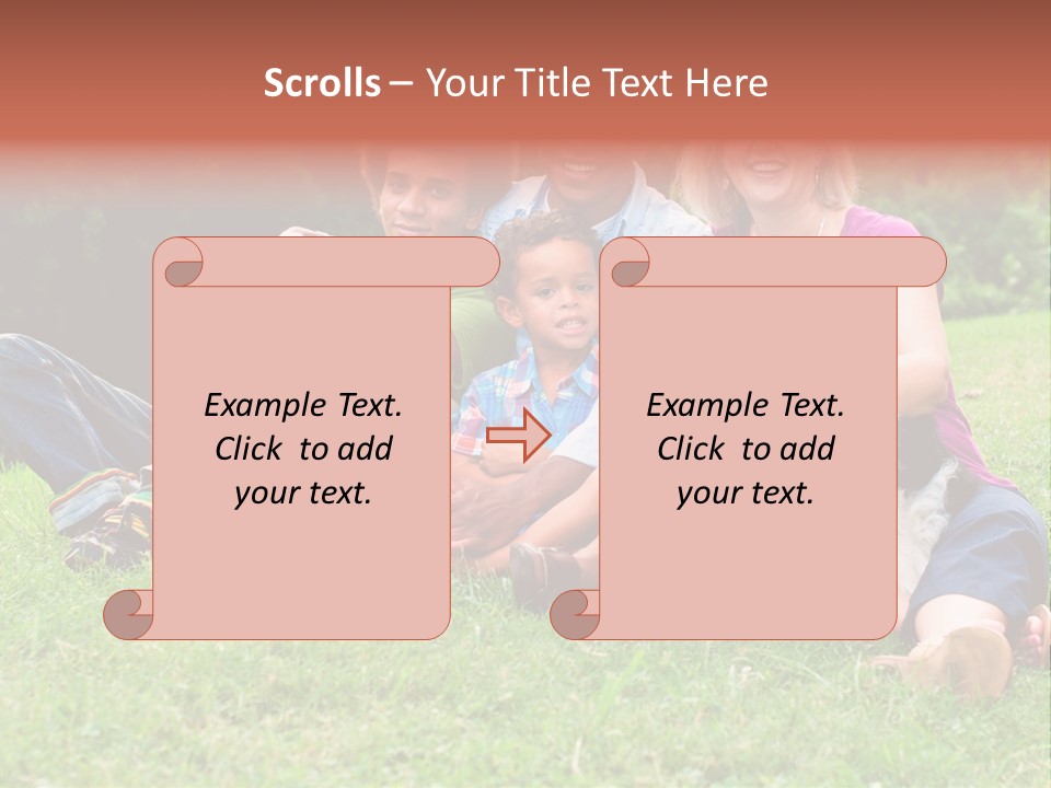 Mixed Race Parents Togetherness PowerPoint Template