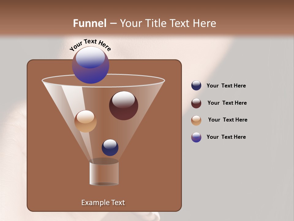 Long Hair Closeup Caucasian PowerPoint Template