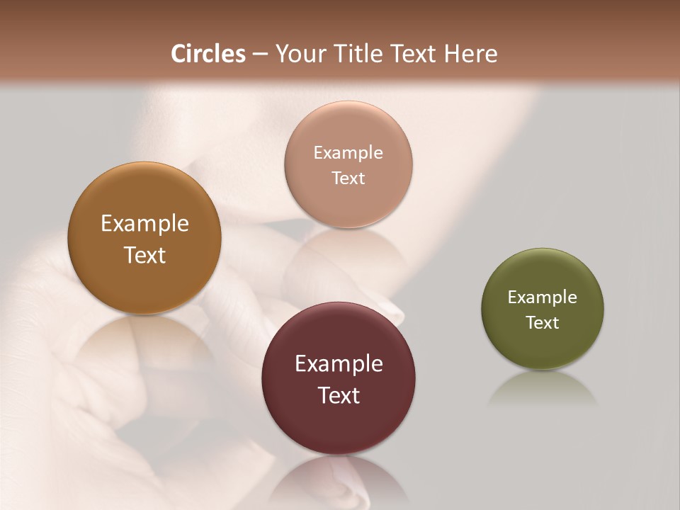 Long Hair Closeup Caucasian PowerPoint Template