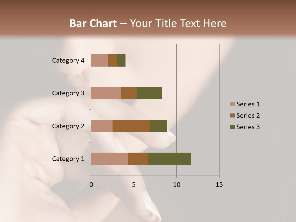 Long Hair Closeup Caucasian PowerPoint Template