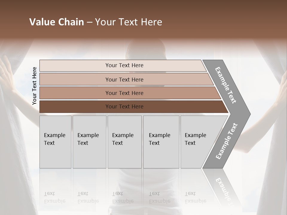 Open Person Curtain PowerPoint Template