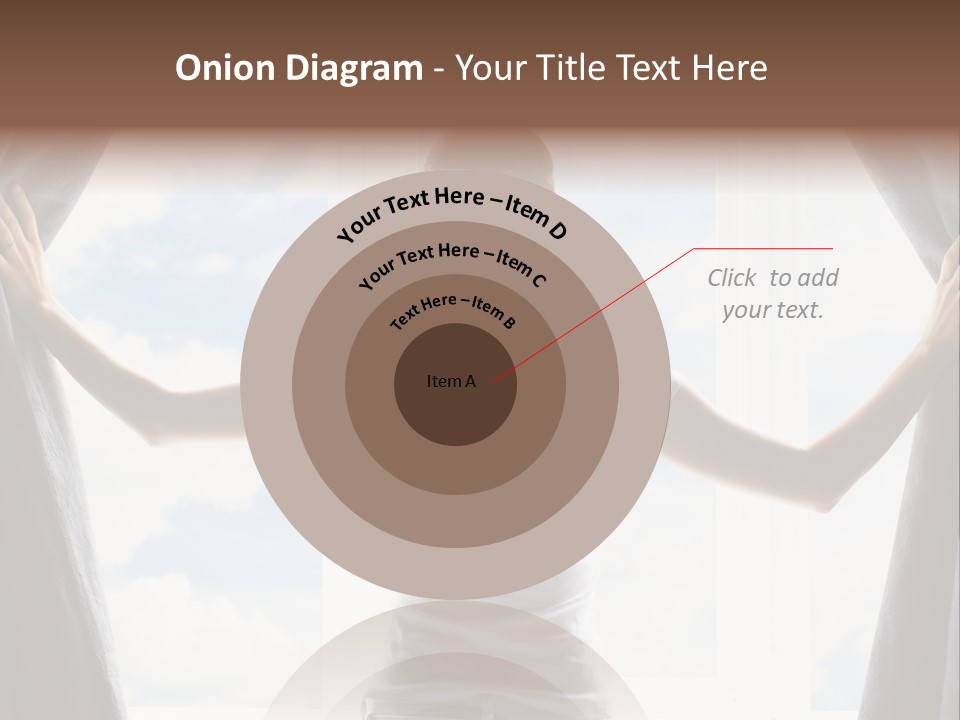 Open Person Curtain PowerPoint Template