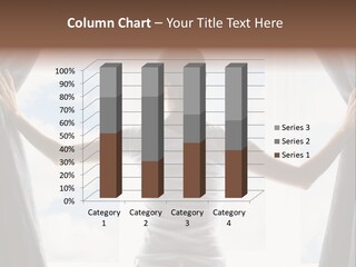 Open Person Curtain PowerPoint Template