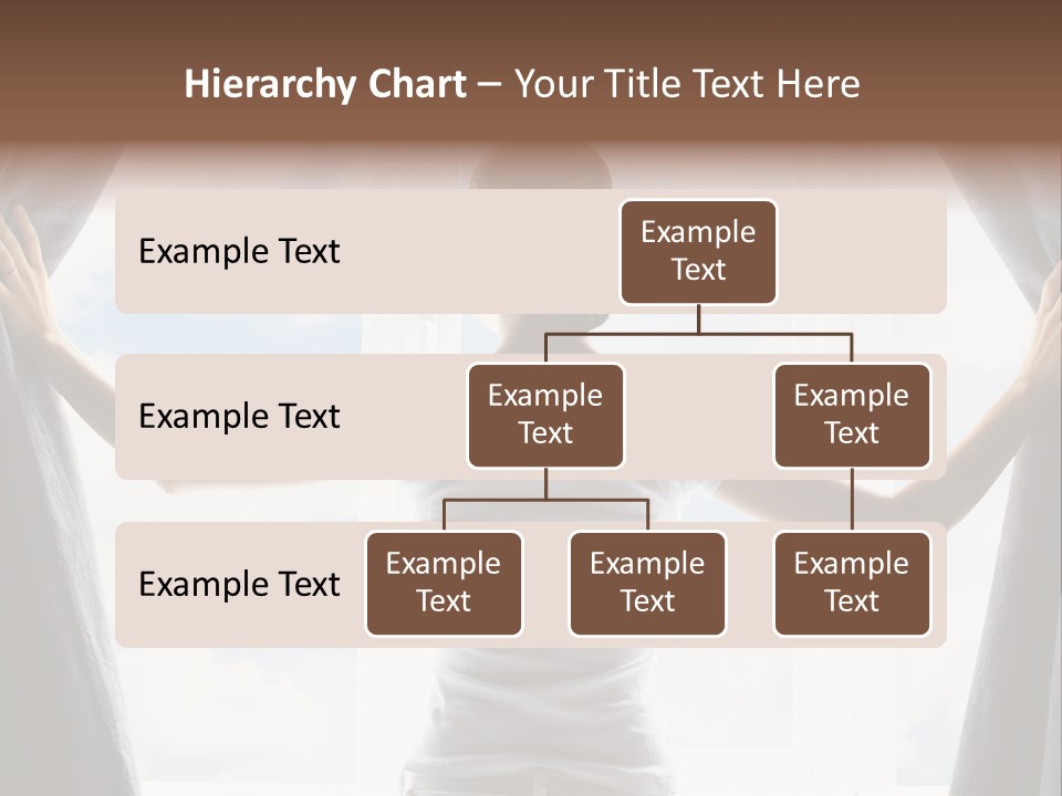 Open Person Curtain PowerPoint Template