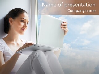 Joy Person White PowerPoint Template